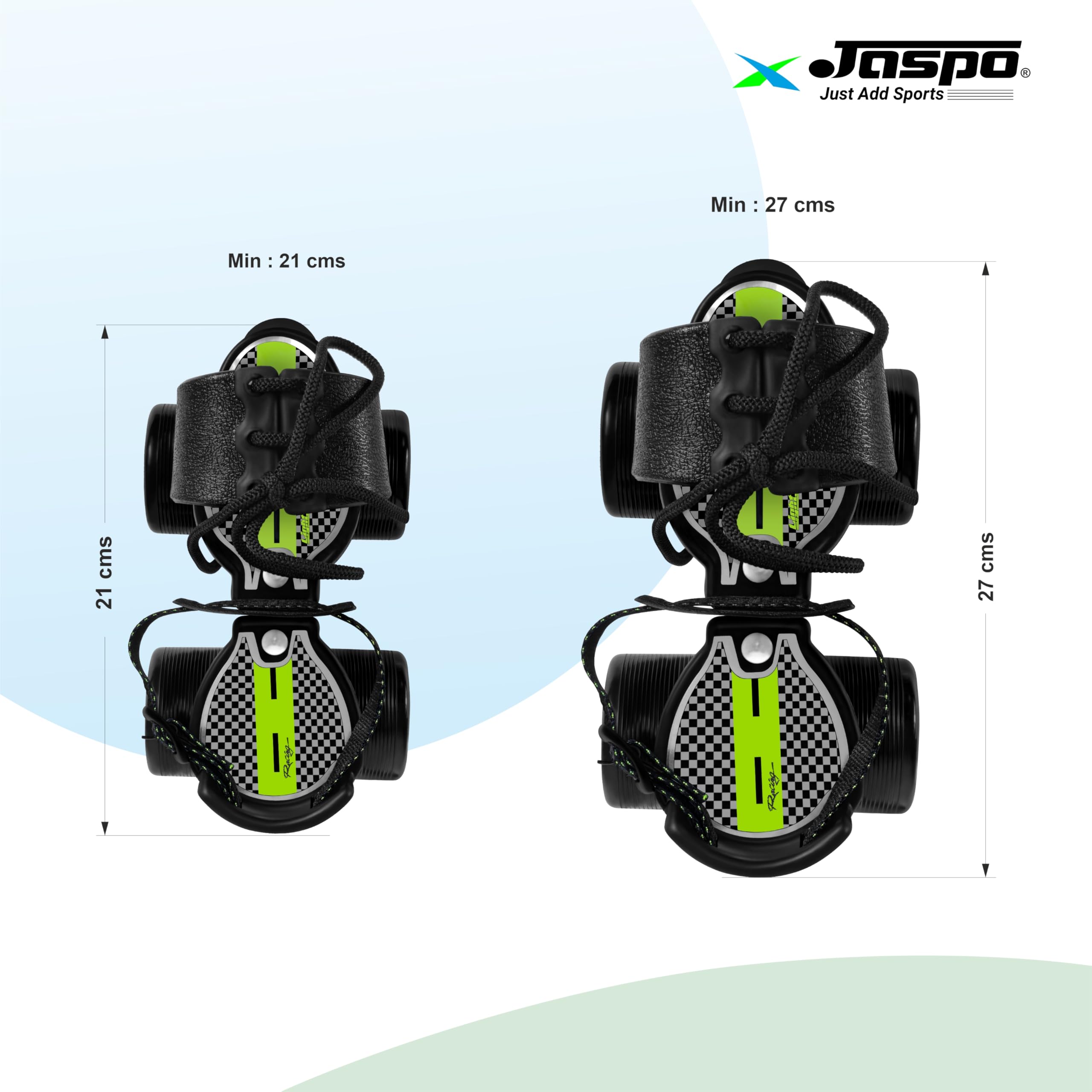 jaspo Tenacity ZXI Adjustable Roller Skates Speed_Wheel, Quad